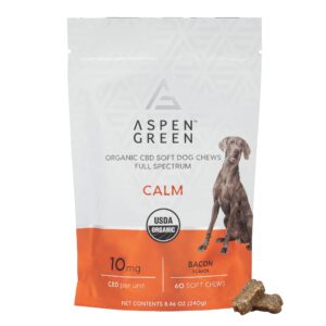 Calm Organic Broad Spectrum CBD Soft Dog Chews – 60 Count