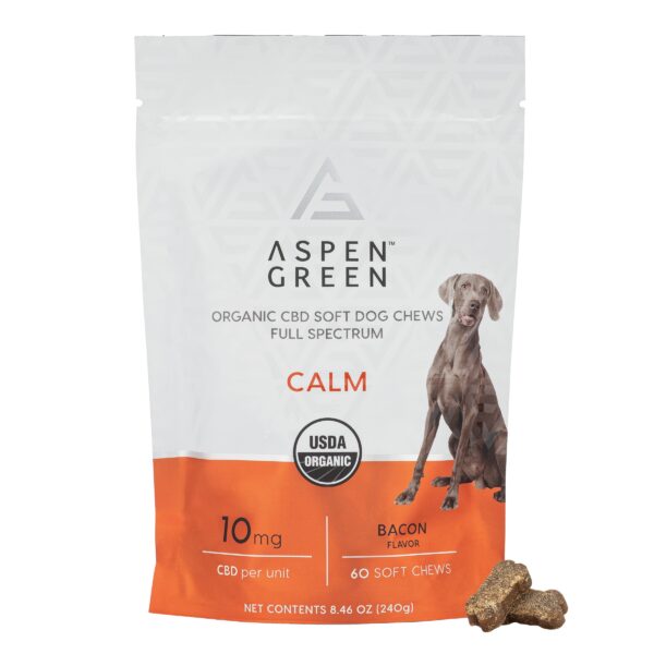 Calm Organic Broad Spectrum CBD Soft Dog Chews – 60 Count