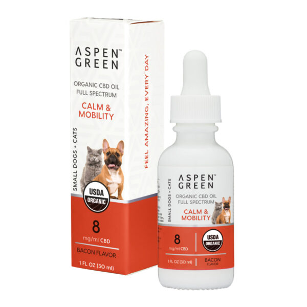 Small Dogs & Cats Organic Full Spectrum CBD Oil – Bacon